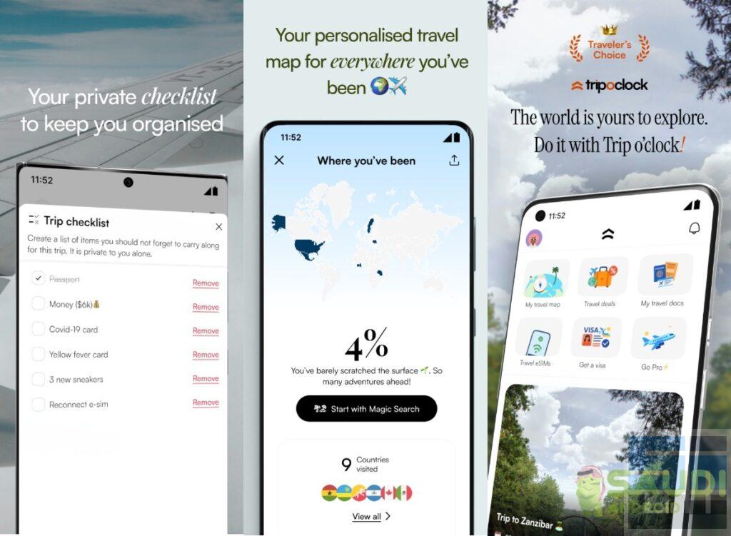 نظرة على تطبيق Trip o’clock: التخطيط الذكي للسفر في تطبيق أندرويد واحد